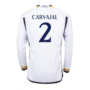 Real Madrid Daniel Carvajal #2 Domaci Dres 2023-24 Dugim Rukavima